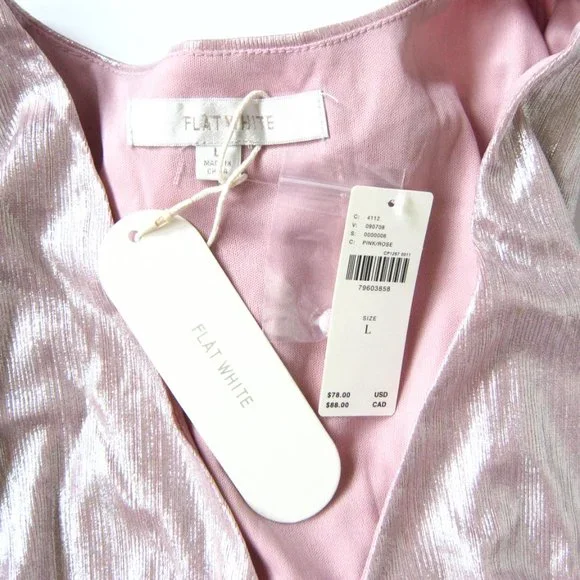 Anthropologie Shimmery Pink Top - Picture 7 of 8